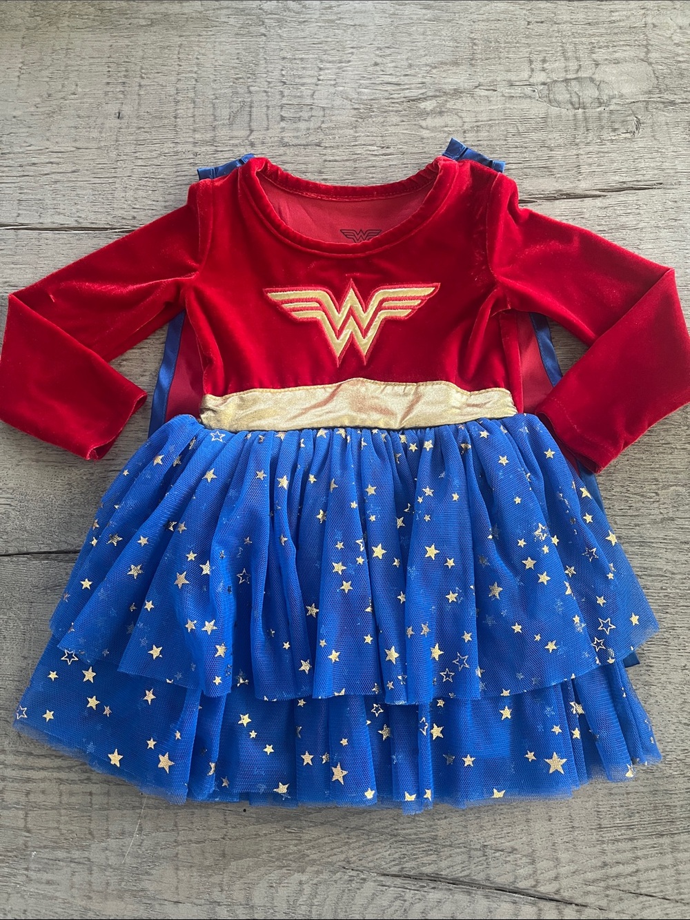 Wonder Woman Toddler Red & Blue Tutu Costume Dress 18-24 Months
